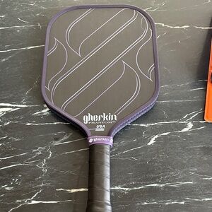 Gherkin Phantom Pickleball Paddle - Black and Purple